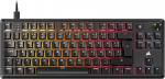 Corsair K70 CORE TKL RGB mehaaniline Tenkeyless m&auml;nguklaviatuur - eelniisutatud MLX Red v2 lineaarsed l&uuml;litid - SOCD - kahekihiline helisummutus - ABS klahvikatted - QWERTZ DE - must