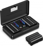 NP-W235 (2000mA) kaamera aku multifunktsionaalne laadija komplekt (sisaldab kahte akut), mis &uuml;hildub Fujifilm XS20 XT5 XT4 GFX 100S/50SII/50S2 XH2S XH2 Microsingle digikaameraga X-T4 X-T5 X-H2S