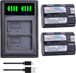 BP-511 BP-511A aku ja laadija &uuml;hildub Canon EOS 300D, 5D, 10D, 20D, 30D, 40D, 50D, PowerShot G1 G2 G3 G5 G6 90 90IS Pack of 2ga.