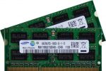 Samsung 8 GB s&uuml;learvuti m&auml;lukomplekt 2x 4 GB Kahe kanaliga originaal 204-pinniline DDR3-1333 PC3-10600 CL9 SO-DIMM DDR3 i5 + i7 kaasaskantavale, mis toetab DDR3-1333 MHz.