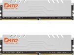 DATO 32GB RAM (16GBx2), DDR4 3200MHz koos jahutusalusega, PC4-25600 CL16 1.35V 288-pin Non-ECC UDIMM, lauaarvuti m&auml;lumoodul m&auml;ngimiseks, Extreme White