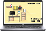 DELL Latitude 5410 Business Laptop, 14-tolline FHD (1920 x 1080), Intel Core i5-10310U, 16 GB RAM, 512 GB SSD, USA QWERTY klaviatuur, Windows 11 Pro (renoveeritud)