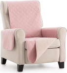 Bestcovers kahetooniline tugitooli kaitse, tugitooli kaitse, kaitsekate, Made in Spain tugitooli kaitse, diivanikate, diivanikate, diivanikate, diivanikate (roosa/beež, 1-kohaline)