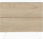 Homey Nora P&otilde;hjamaise stiili &ouml;&ouml;kapp 2 sahtliga ja jalgadega, praktiline ja elegantne disain, puit, Andersen tamm, 52 cm (Ancho) x 50 cm (Alto) x 34,8 cm (Fondo)