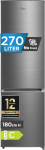 Midea MERB276FGC46EU k&uuml;lmik-pagasikombinatsioon, 270 l k&uuml;lmik koos s&uuml;gavk&uuml;lmikuga, NoFrost, Inverter-kompressor, superjahutusfunktsioon, multi&otilde;huvool, vaikus 38 dB, 140 kWh aastas, 180 cm k&otilde;rgus, Bru-Stahl