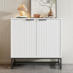 Merax Sideboard kapp 2 uksega, kaasaegne buffetkapp metallist k&auml;epidemete ja raamjalgadega, hoiukapp, seisev kapp elutuppa, magamistuppa, esikusse, k&ouml;&ouml;ki, 80 x 40 x 80 cm