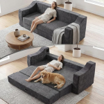 2-in-1 kondita diivanvoodi: Diivan 200 cm 3-kohaline kokkupandav k&auml;etugedega magamistool - mugav diivanvoodi elutuppa ja magamistuppa kui Lounge k&uuml;lalisvoodi, Hall