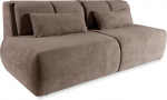 MEBLINI Teriva Sofa with Sleep Function, Extendable Sofa Bed with Bed Box, Sofa Bed with Sleep Function, Folding Sofa, Teriva, 206 x 91 x 82 cm, Brown Velvet