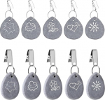 Nuangoo Pack of 10 laudlinade raskused Looduslik kivi laudlinade raskused v&auml;ljas laudlinade klambrid Looduslikust marmorist valmistatud looduslikud piknikud, s&uuml;nnip&auml;evapeod, pulmapeod