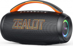 ZEALOT Bluetooth-k&otilde;lar valgusega, stereoheli, Bluetooth 5.3, IPX6 veekindel, USB/Micro SD-kaardi/AUX-funktsioon, must