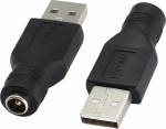 USB 2.0 A isane ja DC 5.5 x 2.1 mm &uuml;hendusega laadimisliitmik USB 5V (max 2.5 amprit) laadijale (2 tk)