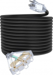 12/3x3m v&auml;ljas 3 Pin pikenduskaabel veekindel 15A 12AWG 1875W SJTW ETL sertifitseeritud 3 Pin