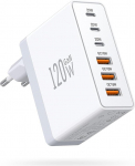 USB C laadija, 6 port PD 3.0 USB C toiteallikas PPS laadija iPhone 17/16 Pro Max/15/14/13/12/XS/XR/X, Samsung Galaxy USB plokk, Google kiirlaadija, Android Super mobiiltelefonide laadijad USB A