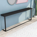 Kitsas konsoollaud Slim Diivaniriiuli taga, kitsas, pikk diivanilaud v&auml;ikestest ruumidest hoiustamiseks ja esitlemiseks, kitsas konsool sissep&auml;&auml;suala jaoks (#C, 80 x 15 x 80 cm/31,5 x 6 x 31,5 tolli)