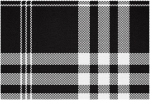 Stoff-Tischsets, waschbare Tischsets f&uuml;r Esstisch, 6er-Set,Schwarz Wei&szlig; Gitter Plaid Gitter Check Retro