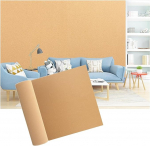 QNDUGJFER Korktafelrolle, Selbstklebende Korktafelrolle, Kork-Pinnwand, rahmenlose Korkfliesen zur Fotoanzeige f&uuml;r B&uuml;ro, Zuhause, Schule, Message Vision Board (Farbe: Braun, Gr&ouml;&szlig;e: 1,22 x 4,10 m (6 m
