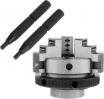 K01-50 Scroll Chuck Mini puidut&ouml;&ouml;tlemise k&auml;sifreesi 50 mm 1,97 tolli 3 l&otilde;uaga ja paigalduskeermega