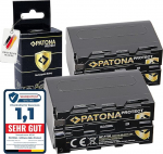 PATONA 2 x Protect NP-F750 aku 7000 mAh asendusaku, mis &uuml;hildub Sony videokaameraga, LED-indikaatorite valgustus, videovalgus, kaameramonitorid, aku NP-F550 NP-F950 NP-F970 NPF750 NP F750