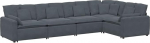 vidaXL modulaarne diivan koos sametiga sametiga tumehall modulaarne diivan perekonnas&otilde;bralik L-kujuline diivan