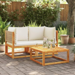 Homgoday Garden Diivan Corner Diivan koos padjad 2 t&uuml;kki tahke akaatsia puidust aiam&ouml;&ouml;bel Outdoor Garden Bed Diivan Diivan diivan Patio m&ouml;&ouml;bel mudel 3278922