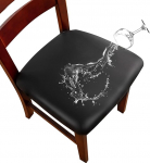 Genina veekindlad PU nahast istmekatted s&ouml;&ouml;gitoa toolidele, tooli istmekatted, venivad s&ouml;&ouml;gitooli istmekatted tooli kaitsja jaoks, slipcover k&ouml;&ouml;gi jaoks, 4 t&uuml;kki