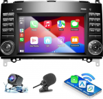 Autoraadio Mercedes-Benz A-klassile W169 B W245 Vito W639 W447 B200 B180 W906 koos Android Car ja Wireless CarPlay'ga, Android Stereo autoraadio koos tahavaatekaamera/Mikrofoni/Canbus/Bluetooth/WiFi 2G + 32G-ga