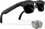 EGQINR Smart Brille mit Kamera, 8MP 4K Videoaufzeichnung Bluetooth Lautsprecher Smart Brille f&uuml;r M&auml;nner, Ai Brille mit Kamera Foto Video Recorder