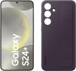 Samsung Galaxy S24+ AI nutitelefon, 12 GB RAM, 256 GB m&auml;lu, marmorhall, tumelillat v&auml;rvi k&auml;epidemega &uuml;mbris