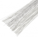 PATIKIL 24 Gauge 14.2 Inch Fluff Wire Stems Pack of 160 paberkattega rauast traat kunstlilled DIY k&auml;sit&ouml;&ouml;de j&otilde;ulup&auml;rgade lillekorraldused valge