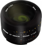 Nikon AF FX NIKKKOR 50mm f/1.8D Auto Focus Lens for Nikon DSLR Cameras (Certified Refurbished) Lens Only Black 50mm