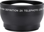 52mm 2X HD telekonverter teleobjektiiv 52mm kaameratele, topeltzoom, lihtne paigaldamine ja eemaldamine