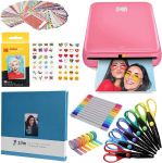 KODAK Step Instant Photo Printer with Bluetooth/NFC, Zinc Technology & KODAK App for iOS & Android (Pink) Scrapbook Kit