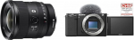 Sony SEL-20F18G Full Format E-Mount Lens (FE 20 mm F1.8, Ultra Wide Angle, Lightweight), Black & Alpha ZV-E10 APS-C Mirrorless Interchangeable Lens Vlog Camera