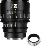 7artisans 24mm T2.1 Infinte Series Professional Manual Full Frame Cine Lens Compatible with EF Bayonet for Photography and Film Production (Black)