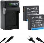 Blumax 2 x aku 1025 mAh + laadija toiteallikas Panasonic DMW-BLG10 e Lumix DC GX9 TZ202 TZ91 DMC TZ101 TZ81 GF6 GX7 GX80 LX100 jaoks Lumix DC GX9 TZ202 TZ91 DMC TZ101 TZ81 GF6 GX7 GX80 LX100