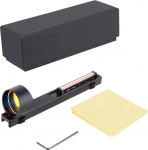 Zielfernrohr Red Fiber Dot 1x28mm Taktisch-optisches Outdoor-Schie&szlig;visier Jagd Holographisches Reflexvisier f&uuml;r Flintenlaufschiene