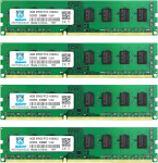 Motoeagle 16GB komplekt (4 X4GB) PC3-10600U DDR3 1333MHz UDIMM RAM, 4GB DDR3 DIMM m&auml;lu, CL9 1.5V 240-pin lauaarvuti 2RX8