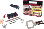 Milescraft 7336 Pocket Jig 200XCJ - Pocket Hole Set koos Double Barrel Pocket Hole Jigiga, Single Barrel Pocket Hole Jigiga, 2" Face Clamp ja tarvikud mis tahes Pocket Hole projekti jaoks.