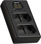 DSTE USB-Ladeger&auml;t mit LCD-ekraan, &uuml;hilduv Panasonic DMW-BLK22, BLK22, DMW-BLF19E, BLF19E, DMW-BLF19, DMW-BLF19
