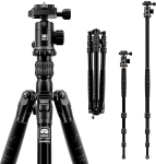 SIRUI Traveler 7A Aluminium Travel Tripod with Panoramic Ball Head and for Arca Swiss (164 cm, 10 kg, 1.89 kg) - Convertible into Monopod, Portable and Compact