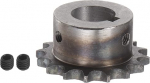 sourcing map 06B Roller Sprocket 16T Pitch 3/8" 20mm Bore A3 Carbon Steel Motor Drive Gear