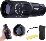 16 x 52 monokulaarne teleskoop, monokulaarne teleskoop, veekindel Bak4 prisma Dual Focus teleskoop, kompaktne monokulaar eluslooduse, linnuvaatluse, matkamise, jahipidamise, telkimise jaoks.