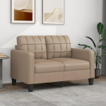 ShGaxin 2-kohaline diivan Cappuccino Brown 120 cm kunstnahast diivan Elutuba Noorte diivan Relax diivanid Diivanid ja diivanid Diivanid magamistuppa Noorte lastetoas
