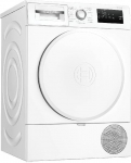 Bosch WTH83V04 Series 4 Heat Pump Dryer, 8 kg, AutoDry, Quick-40 Drying, Refill Function, Sensitive Drying System, Anti Vibration Design, 63 dB, LED Display, Touch Control, Time Delay
