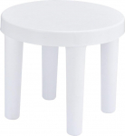Ciieeo Bed Step 3-Leg Stool Seat Stool Footstock Laundry Stool Three-Level Stool Seat Chair Made of Wood Step Stool Made of Plastic Round Stool Plastic White Thick