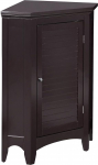 Elegant Home Fashions Adriana Corner Floor Cabinet with 1-Shutter Door