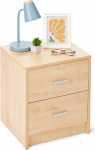 Amazon Basics &Ouml;&ouml;laud 2 sahtliga magamistoa kapp Maple Decor 47cm x 40cm x 36cm