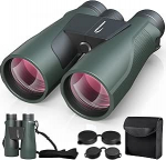 15x56 HD Fernglas Erwachsene - Aurosports Large View Fernglas mit klaren Low Light Vision - Leichtgewicht Easy Focus Vogelbeobachtung Jagd Wandern Kreuzfahrt Reisen - Gr&uuml;n