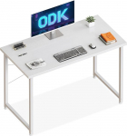 ODK v&auml;ike kirjutuslaud, 100 x 48 cm arvutilaua, kontorilaud &otilde;ppet&ouml;&ouml;ks, magamistuppa, elutuppa, kontorisse, kirjutuslaud, v&auml;ike kaasaegne puidust arvutilaud, kontorilaud koju, kontorisse, valge