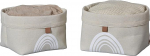 LOVE IT STORE IT Premium hoiukorvid - hoiukorvide komplekt beež lastetuppa ja vannituppa - vikerkaare motiiv - beež - 2 suurust